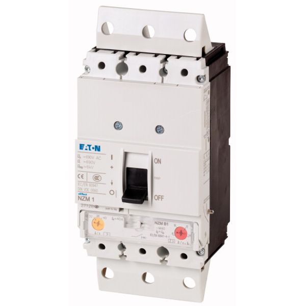 Circuit-breaker, 3p, 40A, plug-in module image 1