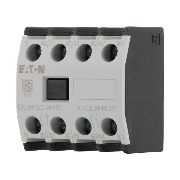Auxiliary contact module, 4 pole, Ith= 16 A, 3 N/O, 1 NC, Front fixing, Screw terminals, DILM40 - DILM170 image 6