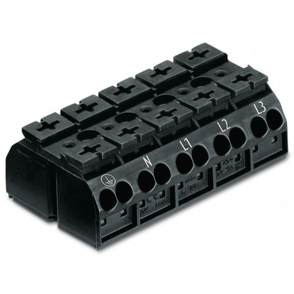 862-1525/999-950 4-conductor chassis-mount terminal strip; suitable for Ex e II applications; without ground contact image 1