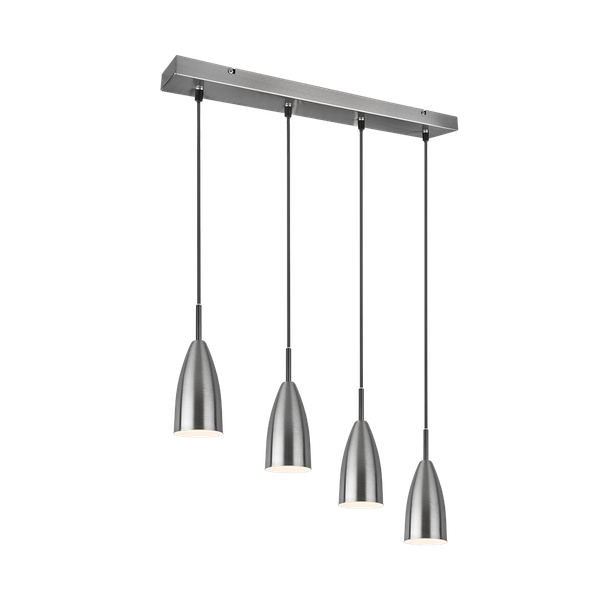 Farin pendant 4-pc E14 brushed steel image 1