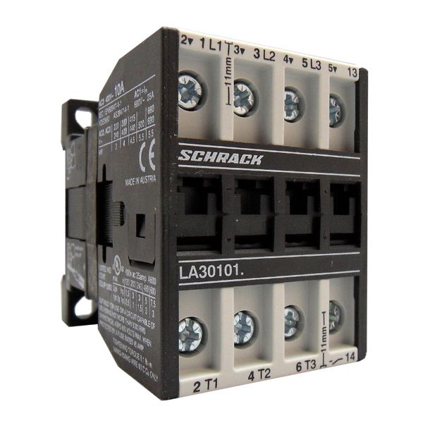 Contactor, 5.5kW, 14A AC3, 25A AC1, 3-pole, 1NC, 400VAC image 1