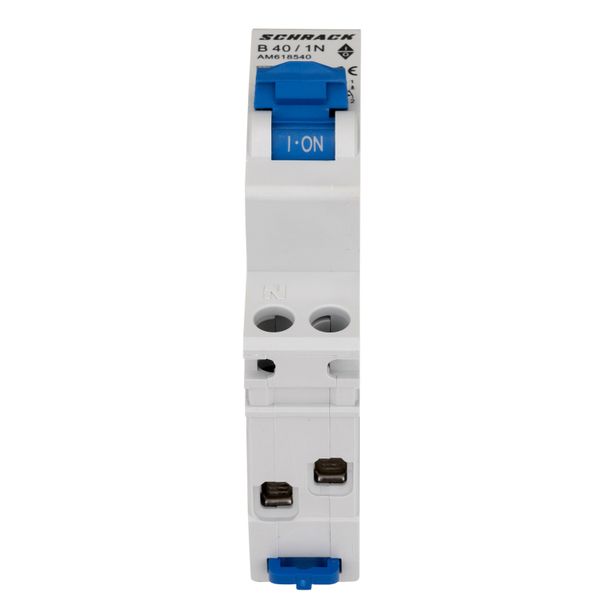 Miniature Circuit Breaker (MCB) AMPARO 6kA, B 40A, 1+N, 1MW image 3