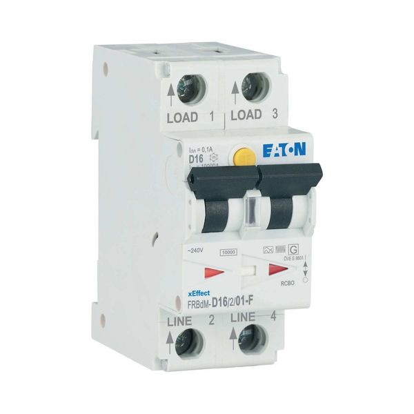 Digital RCD/MCB combination, 16 A, 100 mA, MCB trip characteristic: D, 2p, RCD trip characteristic: F image 9