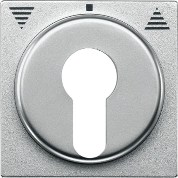 Cen.pl. f. DIN cylinder key switch inserts f. roller shut.s, aluminium, System M image 3