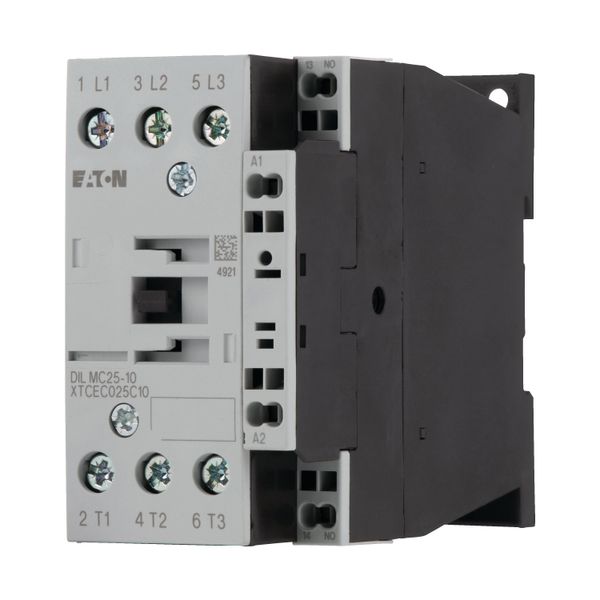 Contactor, 3 pole, 380 V 400 V 11 kW, 1 N/O, 24 V 50/60 Hz, AC operation, Spring-loaded terminals image 6