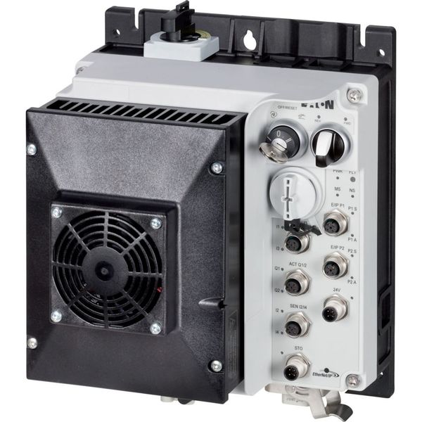 Speed controllers, 8.5 A, 4 kW, Sensor input 4, Actuator output 2, Ethernet IP, HAN Q4/2, with manual override switch, STO (Safe Torque Off), with fan image 4