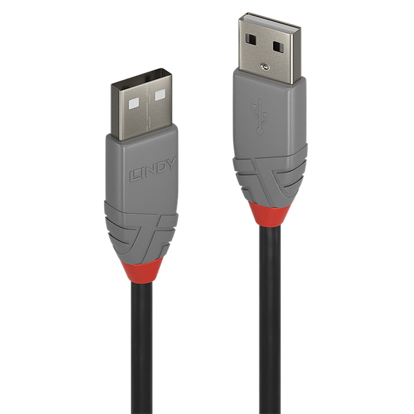 1m USB 2.0 Type A to A Cable, Anthra Line USB Type A Male to A Male image 1