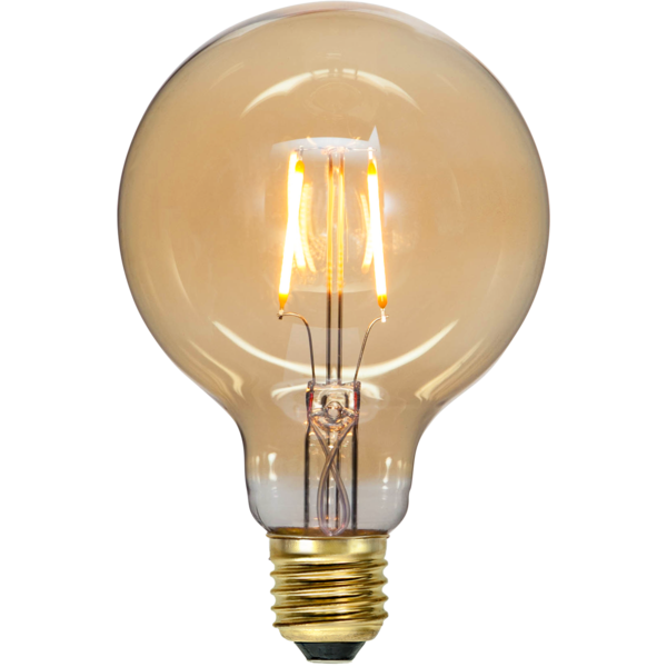LED Lamp E27 G95 Plain Amber image 2