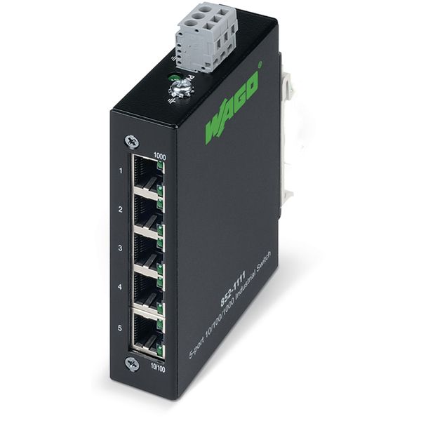 Industrial-ECO-Switch 5-port 1000Base-T black image 2