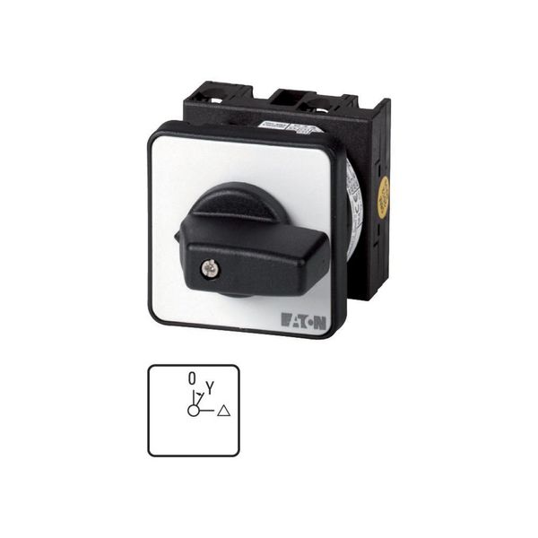 Spring-return switch, T0, 20 A, flush mounting, 1 contact unit(s), Contacts: 2, 90 °, momentary/maintained, With 0 (Off) position, With spring-return image 3