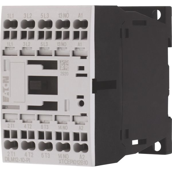 Contactor, 3 pole, 380 V 400 V 5.5 kW, 1 N/O, 230 V 50/60 Hz, AC operation, Push in terminals image 25