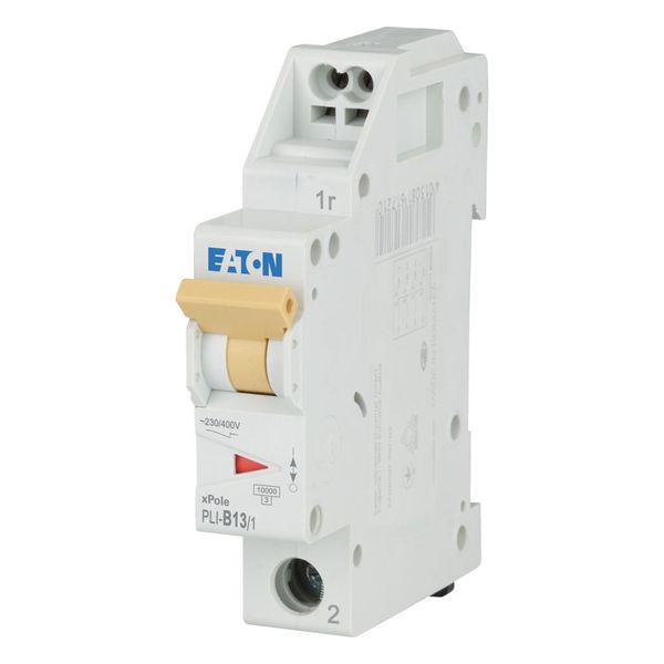 Miniature circuit breaker (MCB) with plug-in terminal, 13 A, 1p, characteristic: B image 2