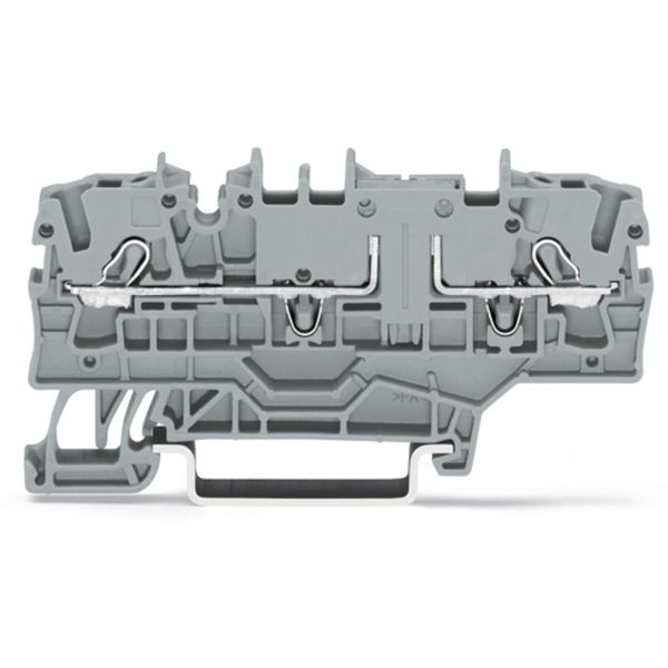 2-conductor through terminal block 2.5 mm² with test option gray image 3