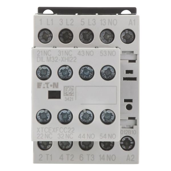 Contactor, 380 V 400 V 5.5 kW, 3 N/O, 2 NC, 24 V DC, DC operation, Screw terminals image 10