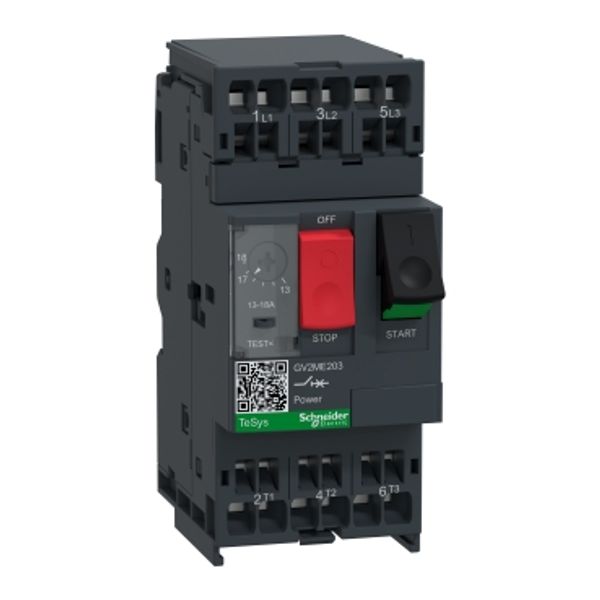Motor circuit breaker, TeSys Deca, 3P, 13-18 A, thermal magnetic, spring terminals image 4