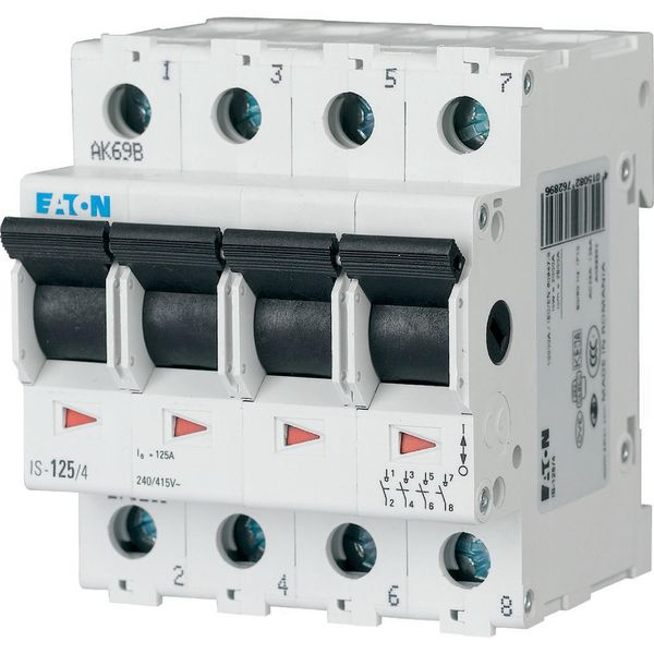 Main switch, 240/415 V AC, 125A, 4-poles image 5