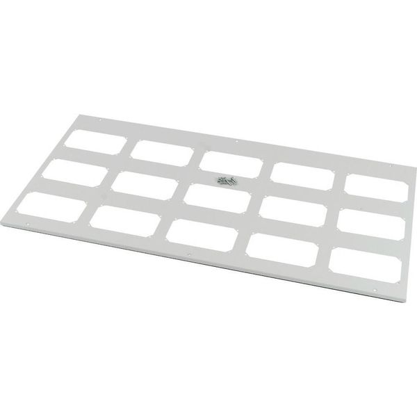 Top plate, F3A-flanges, for WxD=1350x800mm, IP55, grey image 3