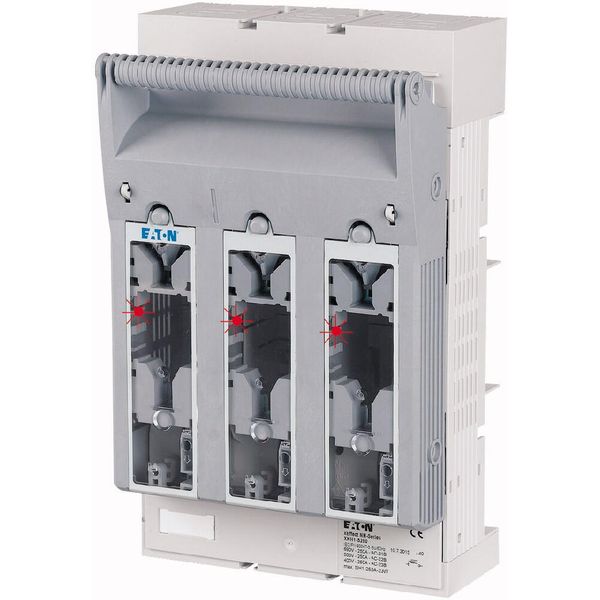 NH fuse-switch 3p flange connection M10 max. 150 mm², busbar 60 mm, light fuse monitoring, NH1 image 11