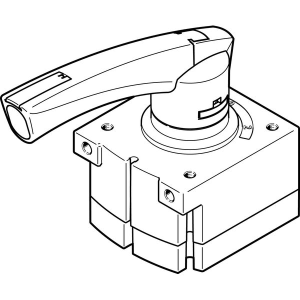 VHER-P-H-B43C-B-G12 Hand lever valve image 1