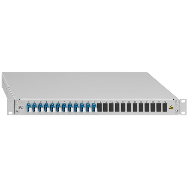 Spleissbox, ausziehbar, 19""/1HE, 12xLC-D, OS2, blau image 1