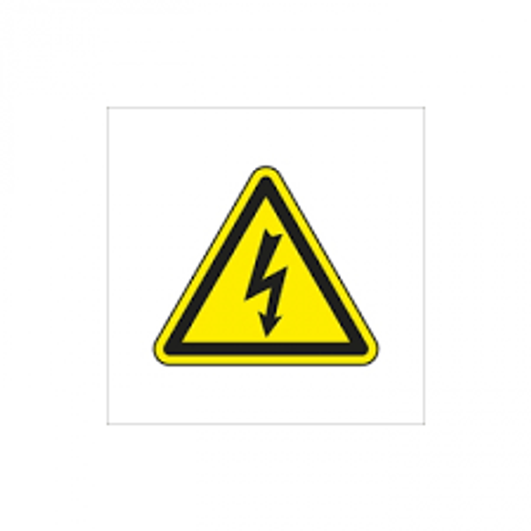 Luminescent stickers Dangerous electricity waterproof 25x25 image 1