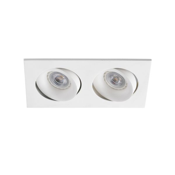 ARGON-2 ADJUSTABLE WHITE RECESSED LAMP 2XGU10 image 1