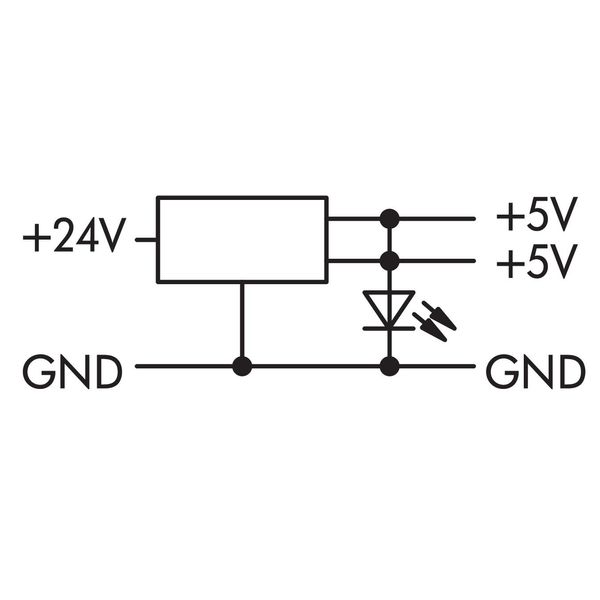 DC/DC Converter 24 VDC input voltage 5 VDC output voltage gray image 6