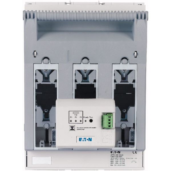 NH fuse-switch 3p flange connection M10 max. 240 mm², mounting plate, electronic fuse monitoring, NH2 image 11