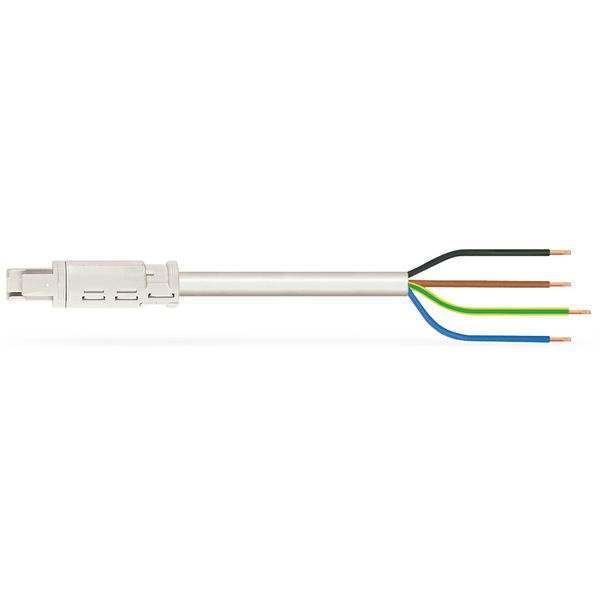 pre-assembled connecting cable;Eca;Socket/open-ended;white image 2