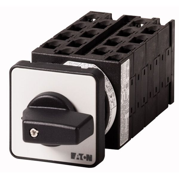 Step switches, T0, 20 A, flush mounting, 8 contact unit(s), Contacts: 15, 45 °, maintained, With 0 (Off) position, 0-5, Design number 8283 image 1