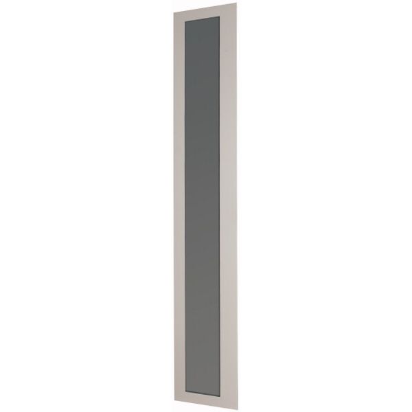 Transparent door (sheet metal), left-hinged, internal locking, IP55, HxW=1530x605mm image 1