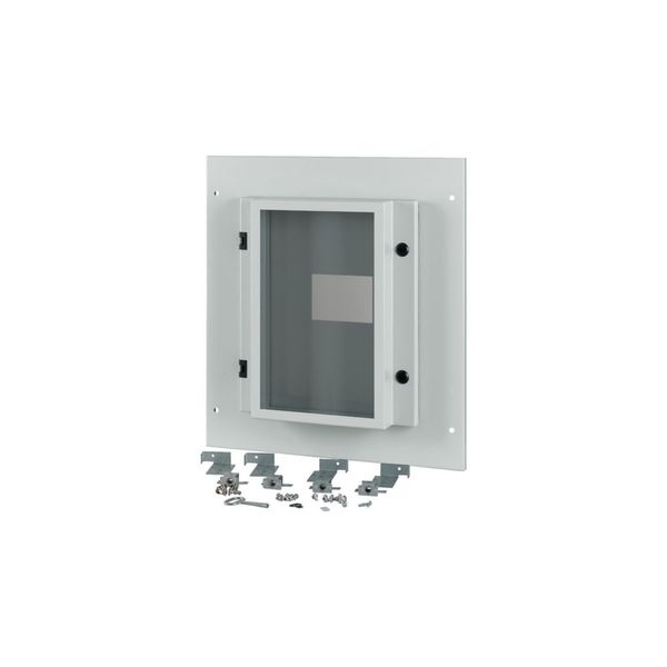 Front plate, NZM4, 3p, fixed with mechanical interlock, W=600mm, IP55, grey image 3