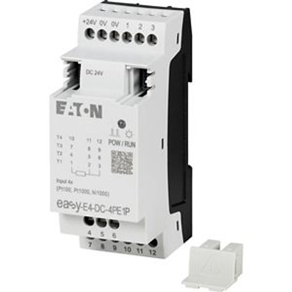 I/O expansion for easyE4 with temperature detection Pt100, Pt1000 or Ni1000, 24 VDC, analog inputs: 4, push-in image 11