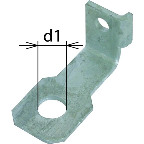 Connection bracket IF1 angled bore diameter d1 18 mm image 1