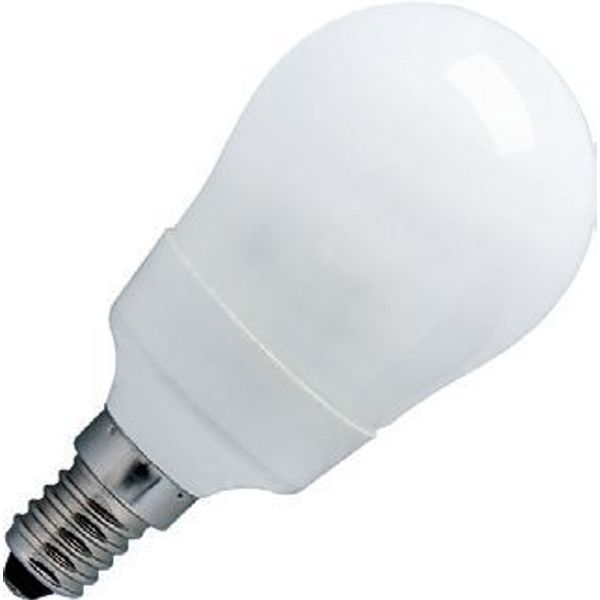 E14 CFL A-Lamp 60x118 230V 500Lm 11W 2700K 10Khrs image 1