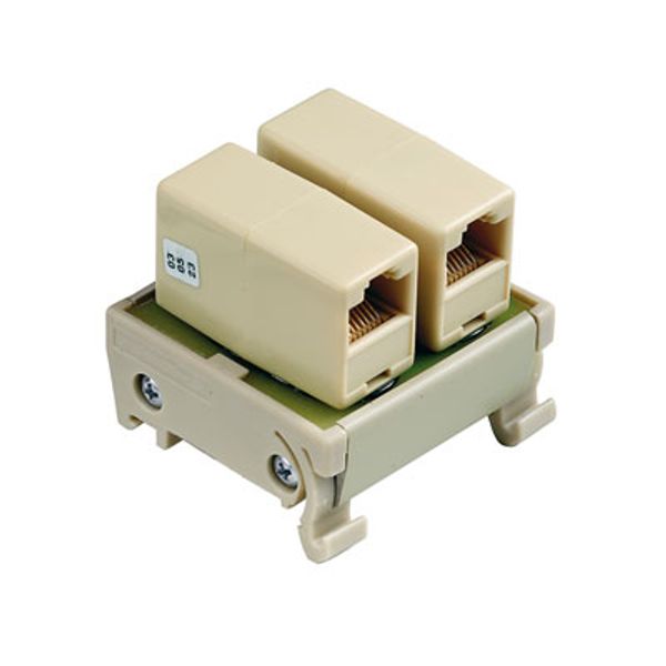 Interface module with terminal, connector, 2 x RJ45 connector, 2 x RJ4 image 1
