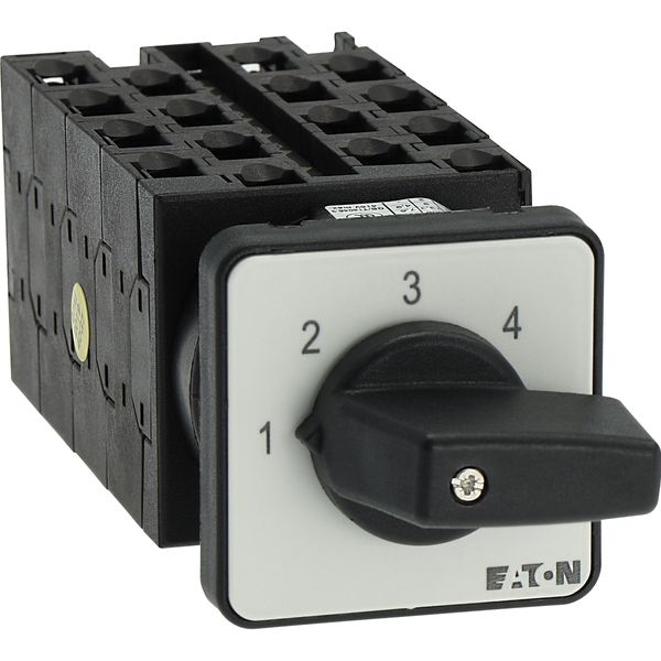 Step switches, T0, 20 A, flush mounting, 8 contact unit(s), Contacts: 16, 45 °, maintained, Without 0 (Off) position, 1-4, Design number 8477 image 39