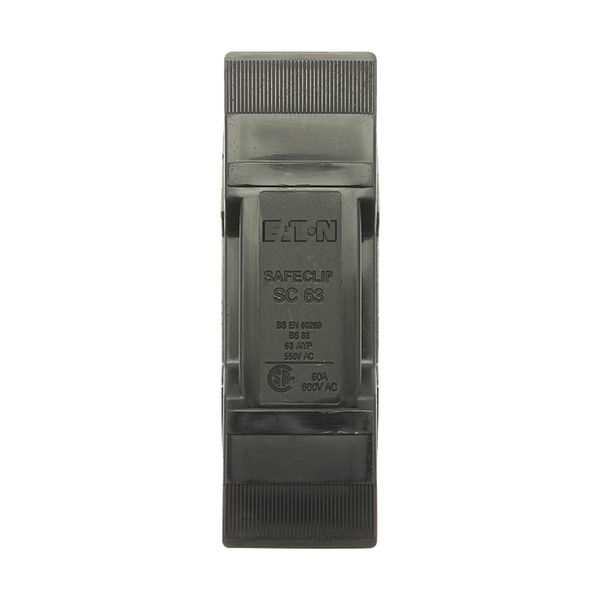 Fuse-holder, LV, 63 A, AC 550 V, BS88/F2, 1P, BS, front connected, black image 6