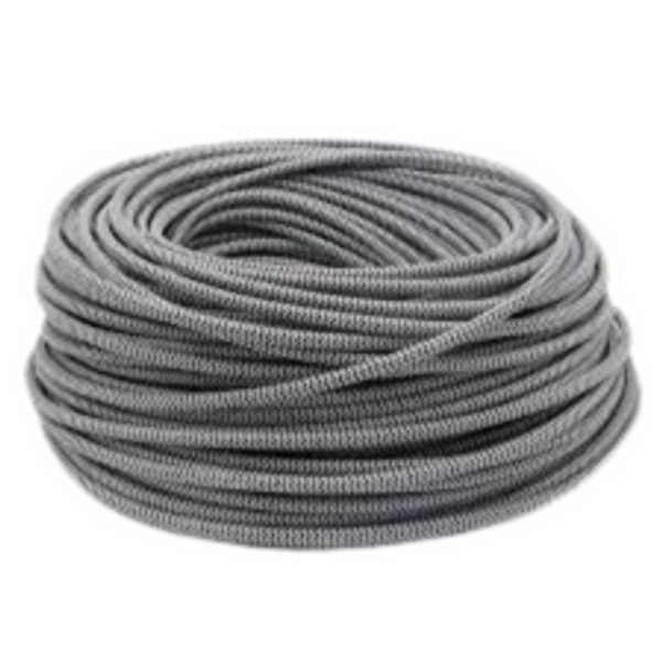 Textile Cable OMY 2*0.75 silver braid image 1