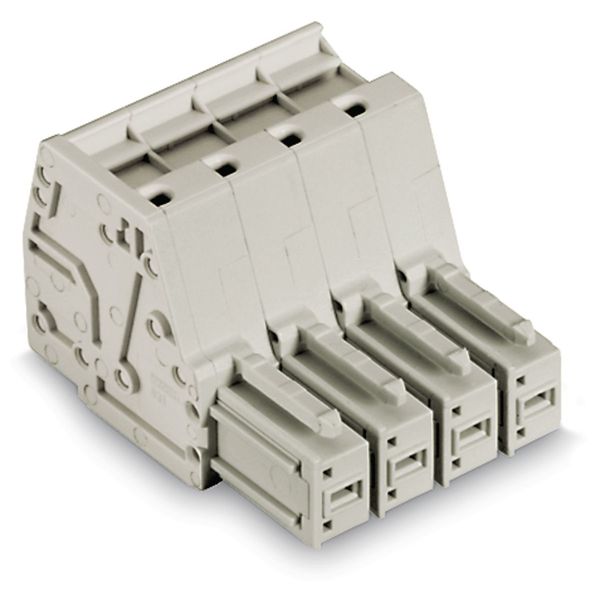 1-conductor female connector Push-in CAGE CLAMP® 10 mm² light gray image 4