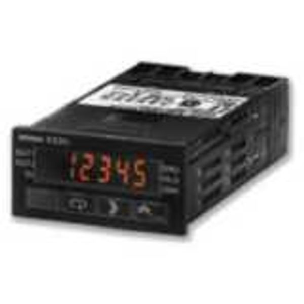 Digital panel meter, DIN48x24 mm, DC voltage/current + NPN input, 3x N image 1