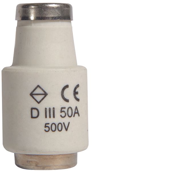 Fuse DIII E33 50A 500V, tripping characteristic fast, with indicator image 1