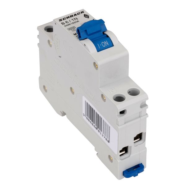 Miniature Circuit Breaker (MCB) AMPARO 6kA, B 6A, 1+N, 1MW image 3