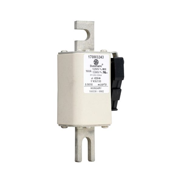 Fuse-link, high speed, 160 A, AC 1250 V, compact size 1, 45 x 58 x 138 mm, aR, DIN, IEC, type K indicator image 14