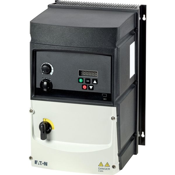 Variable frequency drive, 230 V AC, 3-phase, 46 A, 11 kW, IP66/NEMA 4X, Radio interference suppression filter, Brake chopper, 7-digital display assemb image 3