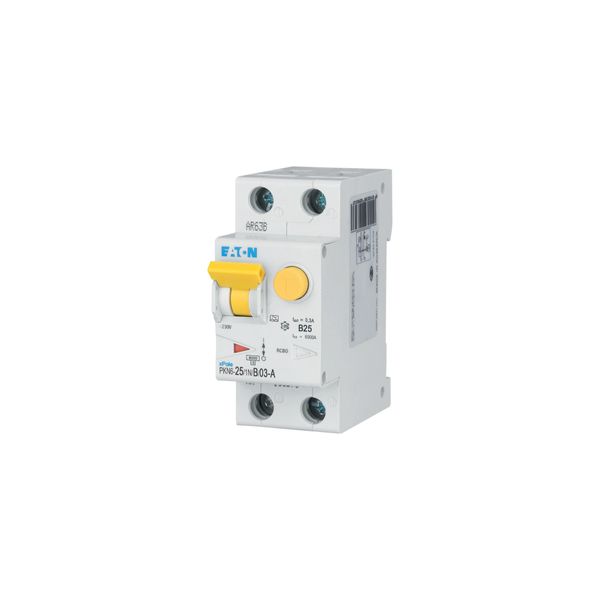 RCD/MCB combination, 25 A, 300 mA, MCB trip characteristic: B, 1p+N, RCD trip characteristic: A image 24