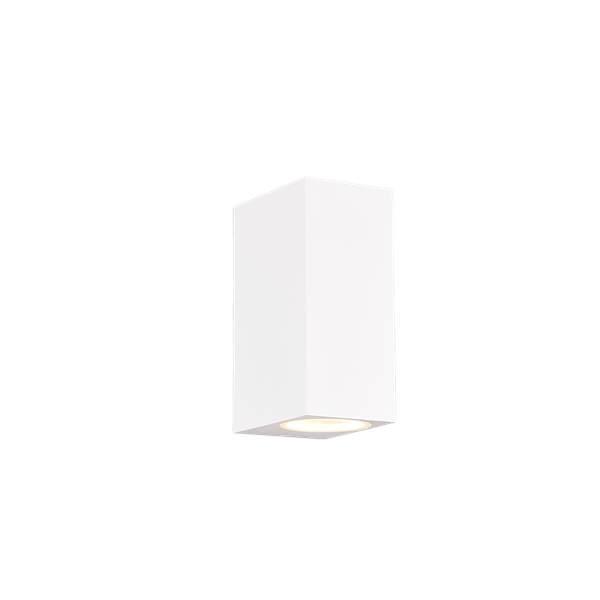 Roya wall lamp 2xGU10 matt white square image 1