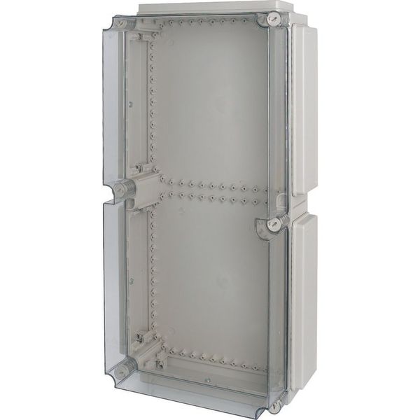Insulated enclosure, top+bottom open, +door, HxWxD=796x421x225mm, NA type image 4
