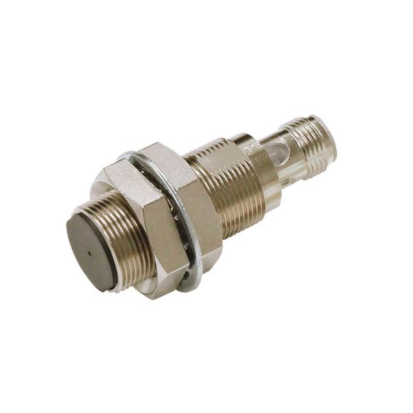 Proximity sensor, inductive, nickel-brass, short body, M18, shielded, image 1