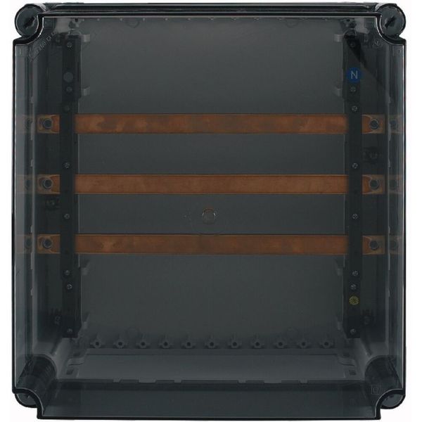 Busbar panel enclosure with transparent cover, 630A, 3-pole image 5